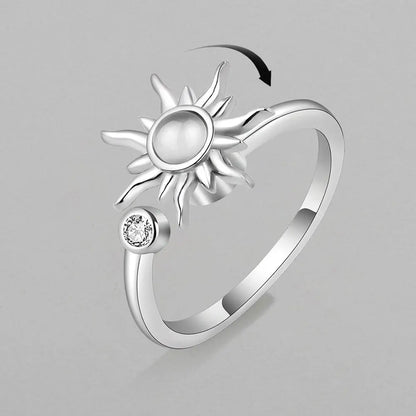 Sun Star Spinner Anxiety Rings