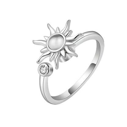 Sun Star Spinner Anxiety Rings