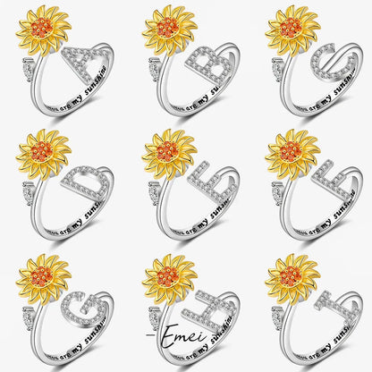 Sun Star Spinner Anxiety Rings