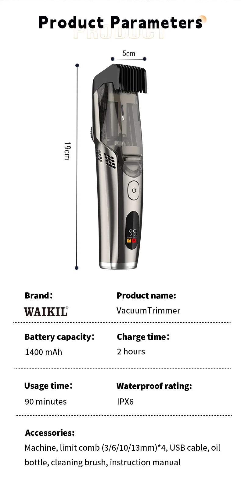 Ultimate Vacuum Beard Trimmer